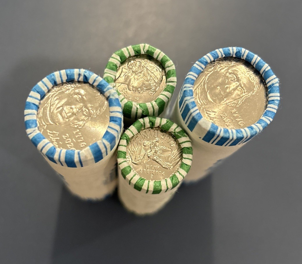 1776-2026 P&D Semi Q Dime And Nickle Set Sealed Rolls 2-Dimes & 2-nickles BU