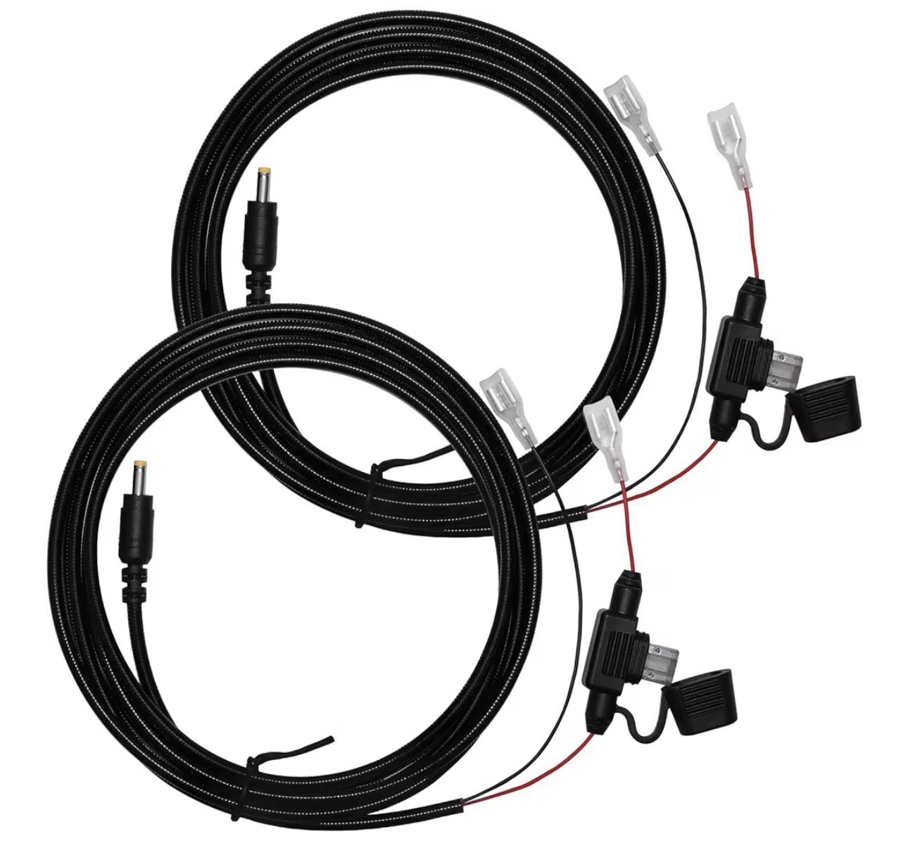 BareHill Rodent Resistant Armored Cable For Trail Cameras 7FT 2 Amp Fuse