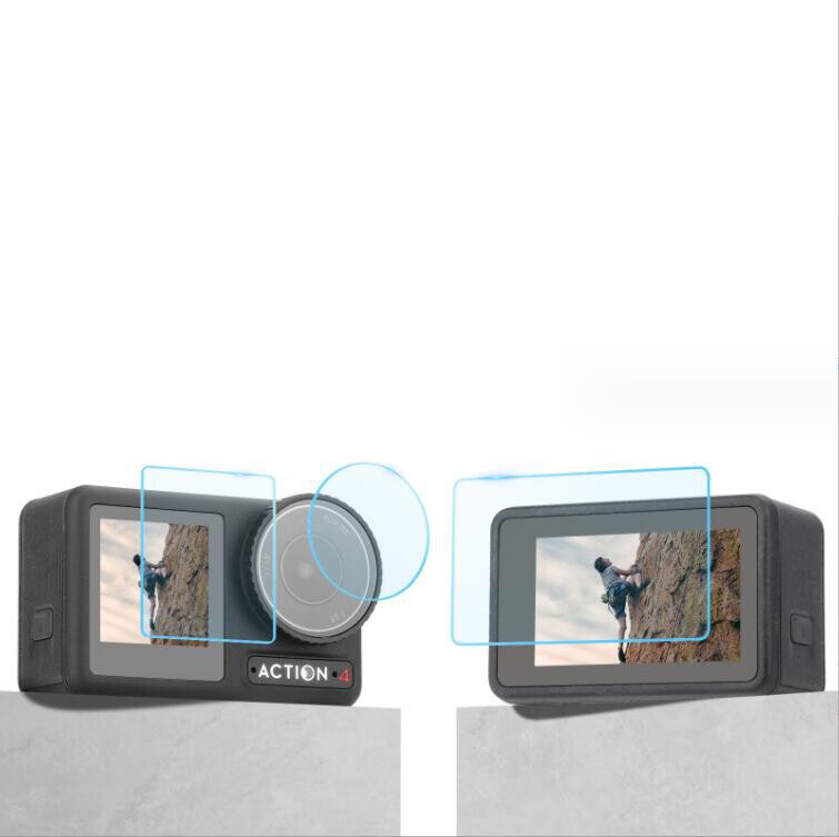 For OSMO ACTION 4 Tempered Film Lens Protection Film Display Screen Film Parts