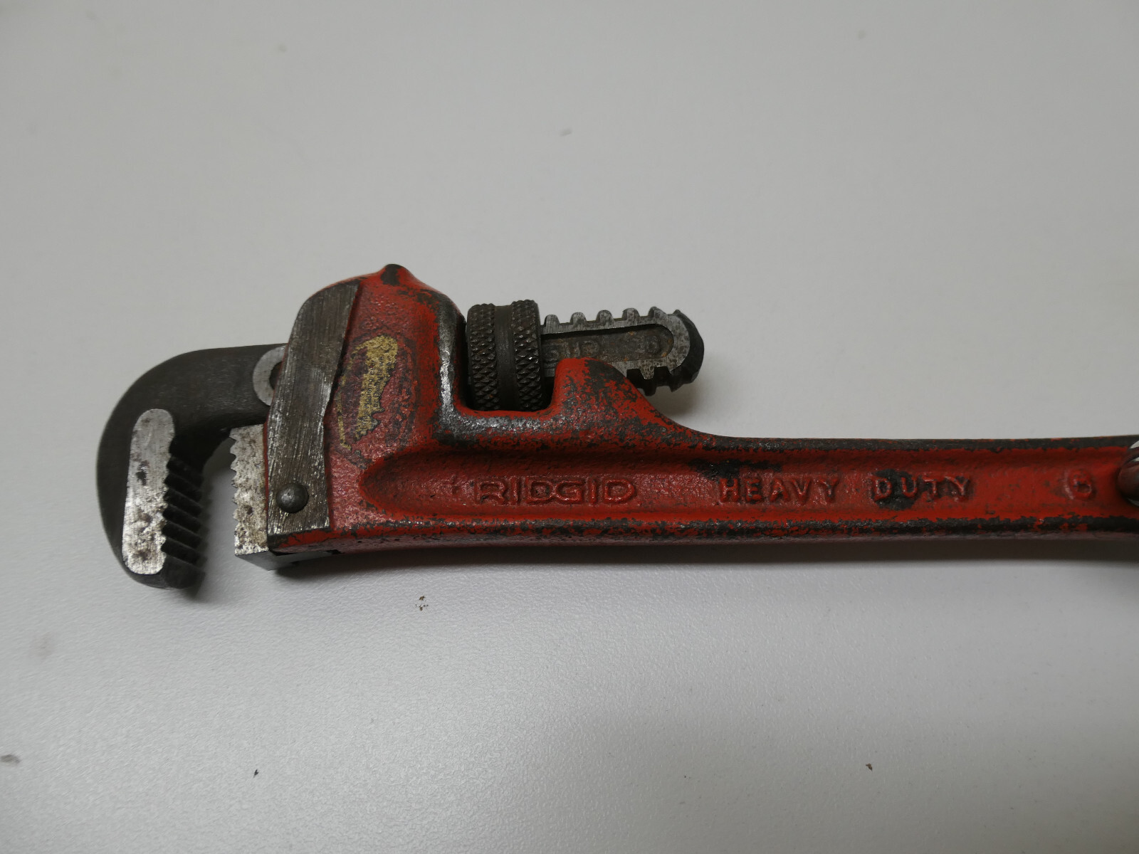Vintage Ridgid 6 Inch Heavy Duty Pipe Wrench The Ridge Tool Co. Made Ohio USA