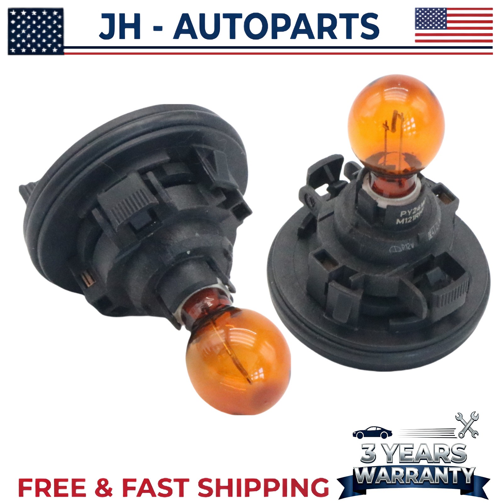 2Pcs Front Turn Signal Light Bulb Lamp For BMW E90 E92 F07 F10 F32 F33 F36 X5 X6