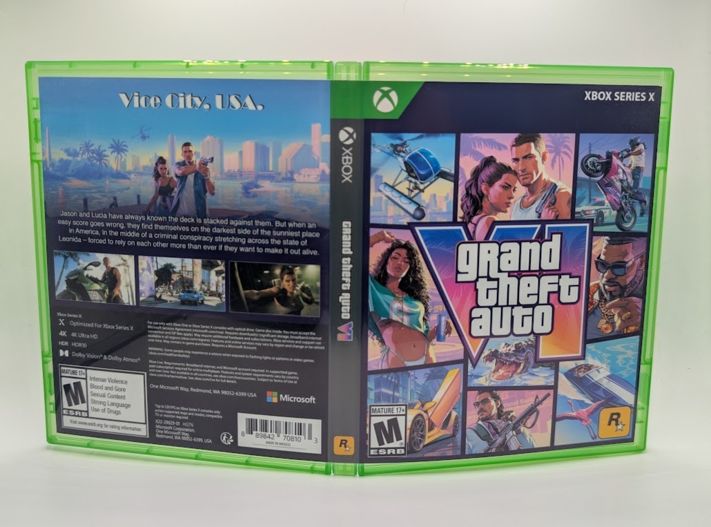 GTA Grand Theft Auto 6 VI- Xbox Series X Empty Game Case (No Game)