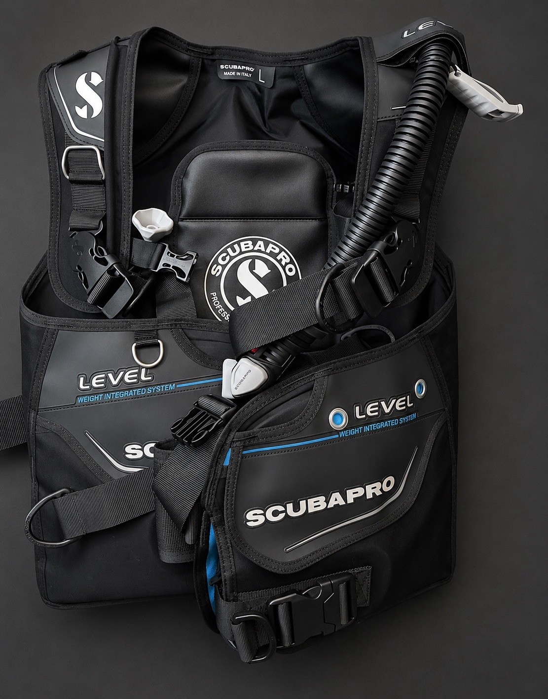 Scubapro Level BCD Buoyancy Compensator with AIR2 Octo Inflator Large L Scuba