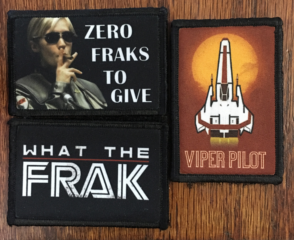 Battlestar Galactica Patch LOT Morale Patch Starbuck Frak Viper Cylon
