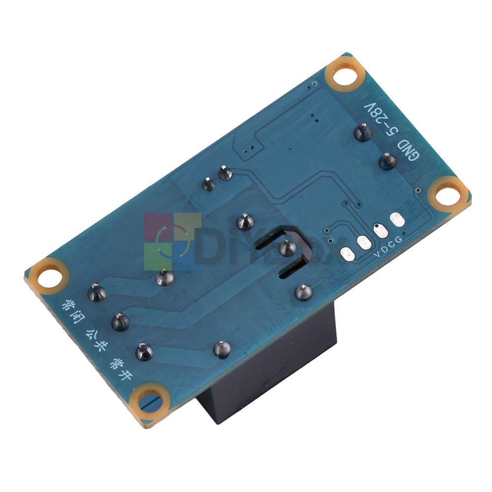DC 5-28V Wide Voltage 1-Channel Single Button Bistable Self-Locking Relay Module