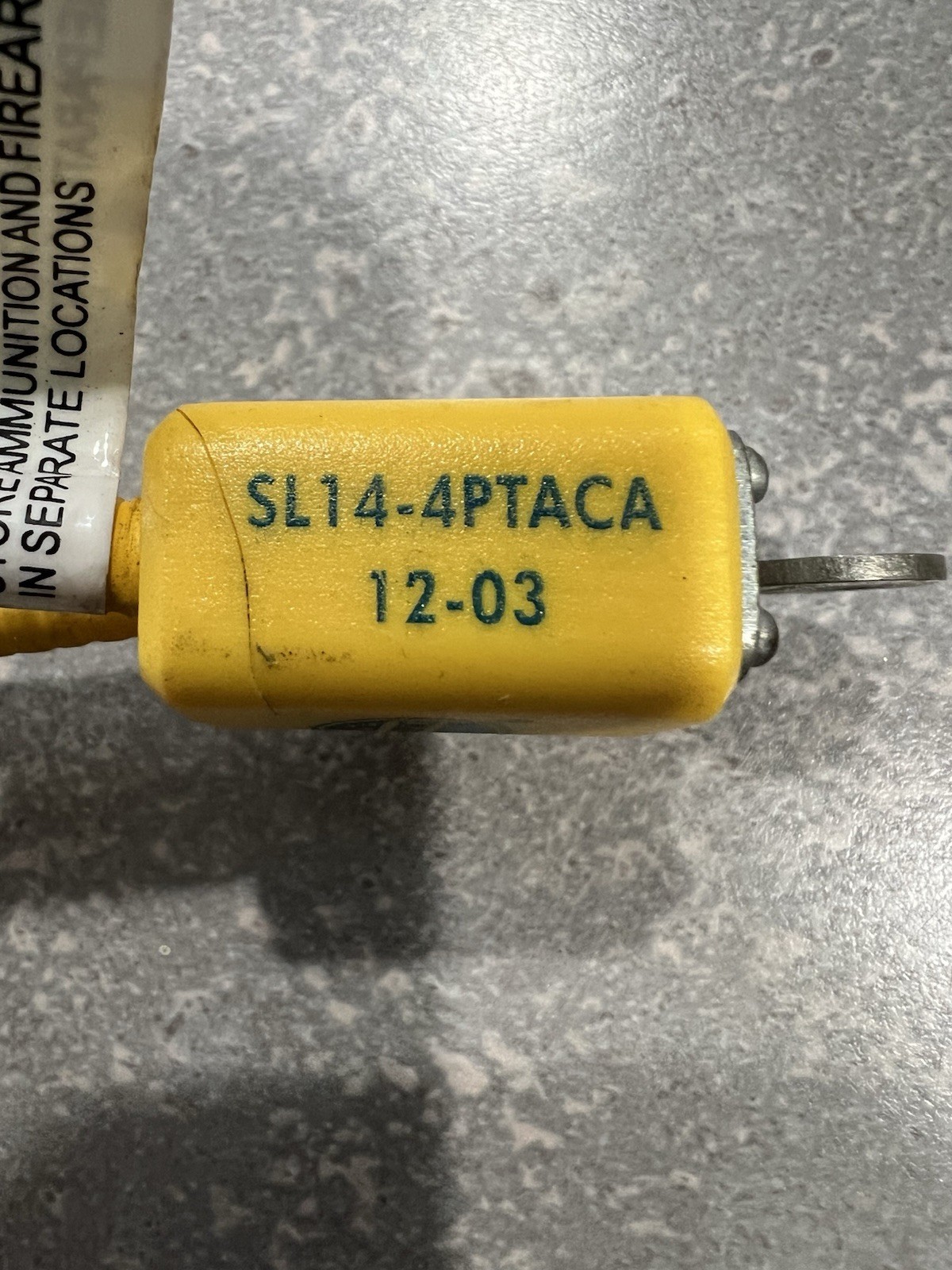 Mossberg Gun Lock SL14-4PTACA 12-03 Yellow Cable