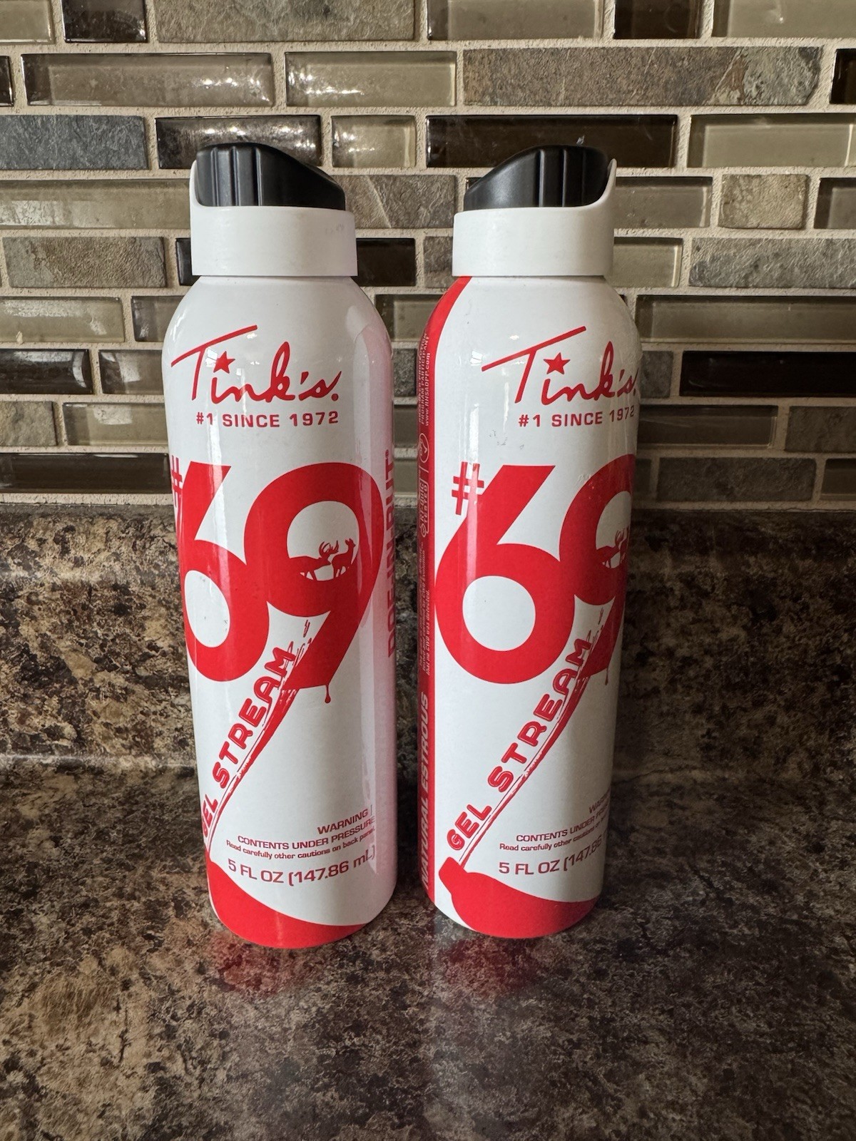 Tinks #69 Doe-In-Rut Estrous Doe Urine Hot Shot Gel Stream 5 fl oz  Lot of 2