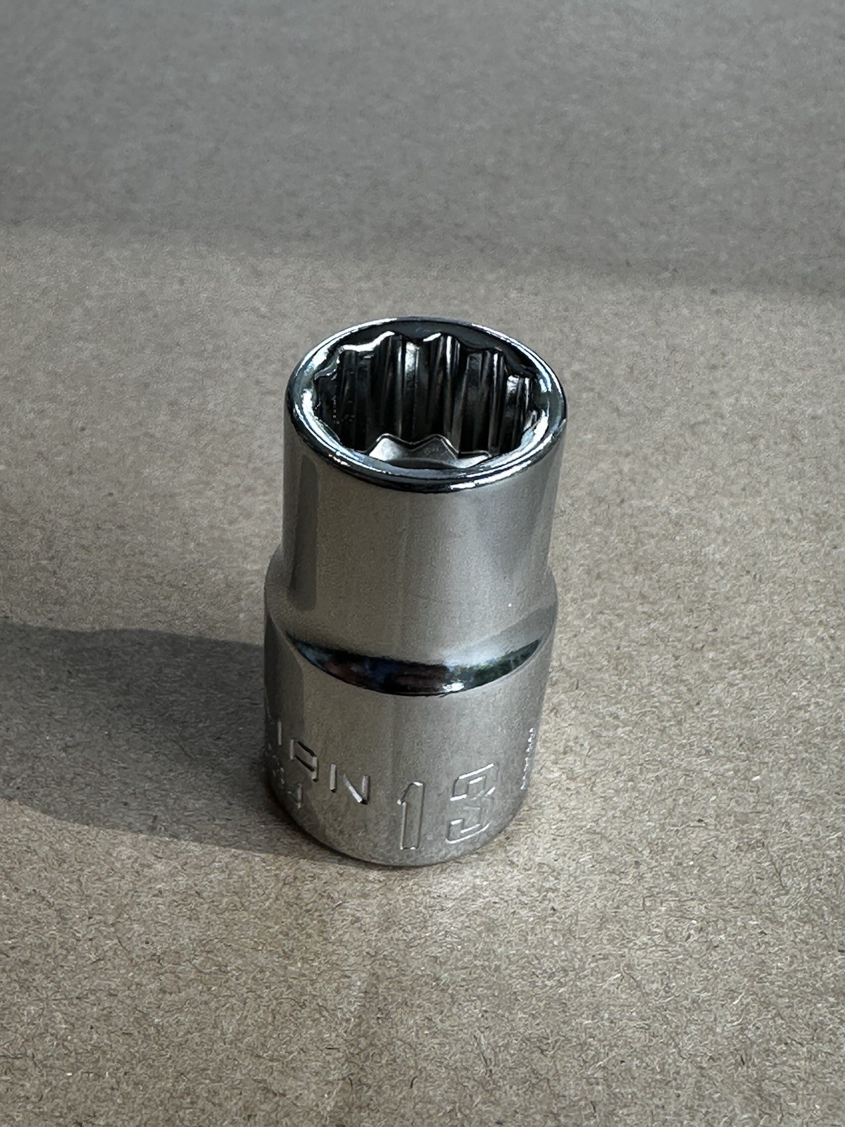 Craftsman 13MM.  12 Point 1/2" Drive Shallow Socket CMMT44234. 0192