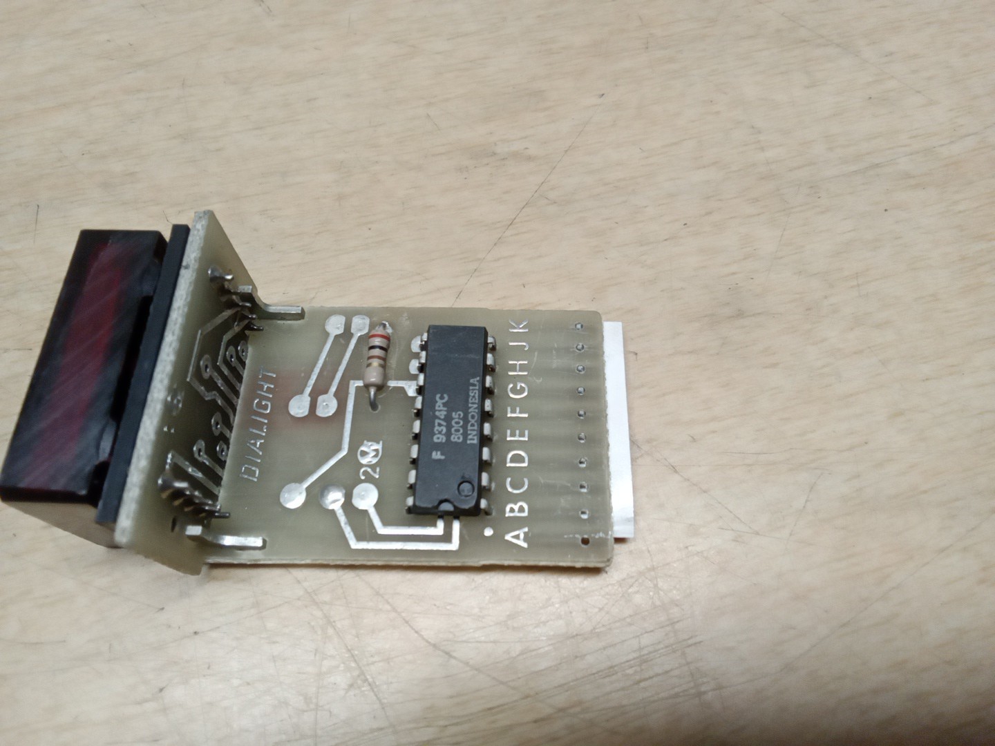 Unbranded A59X1 Red Digital Segment W/ Dialight Circuit Board