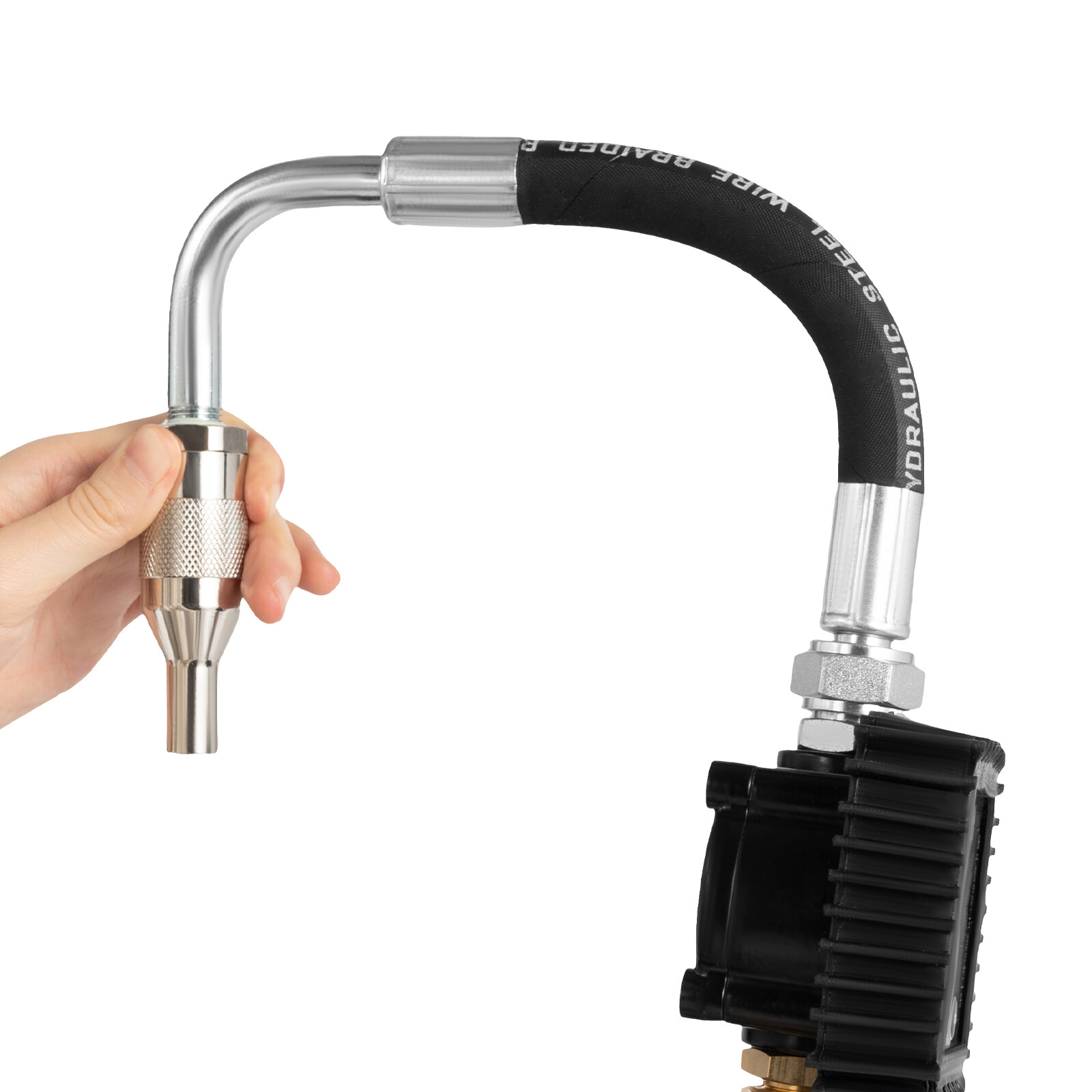 Air Operated Oil Transfer Pump Control Valve Oil Transfer Gun w/ Digital Meter
