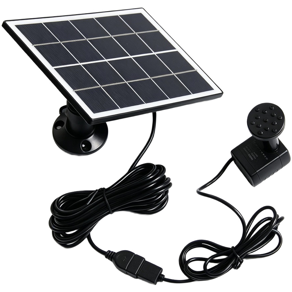 3W 5V Solar Panel with 360 Degree Rotation for Fountain and Monitoring