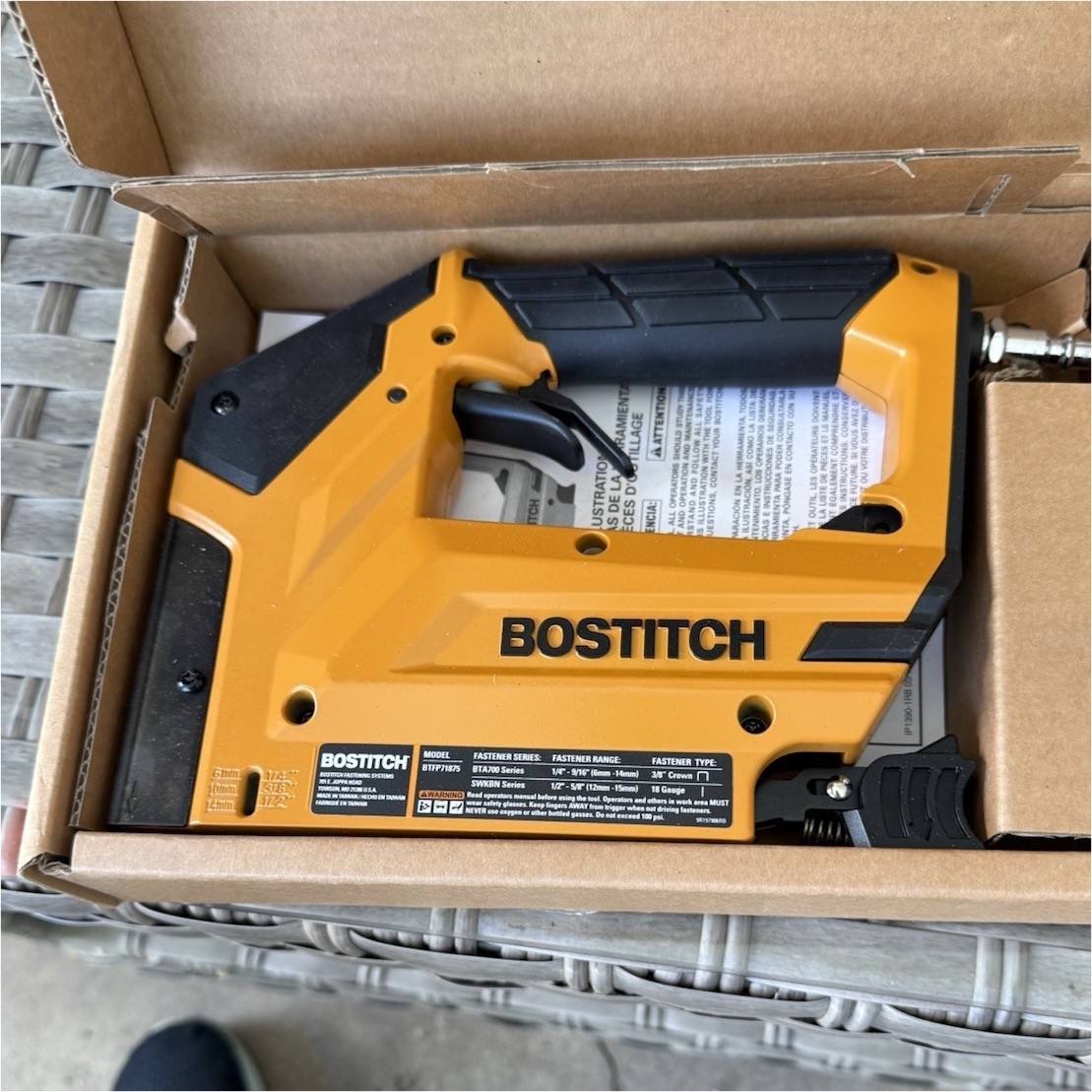 Bostitch BTFP71875CK Pneumatic Stapler BTFP71875CK MPN Professional Tool