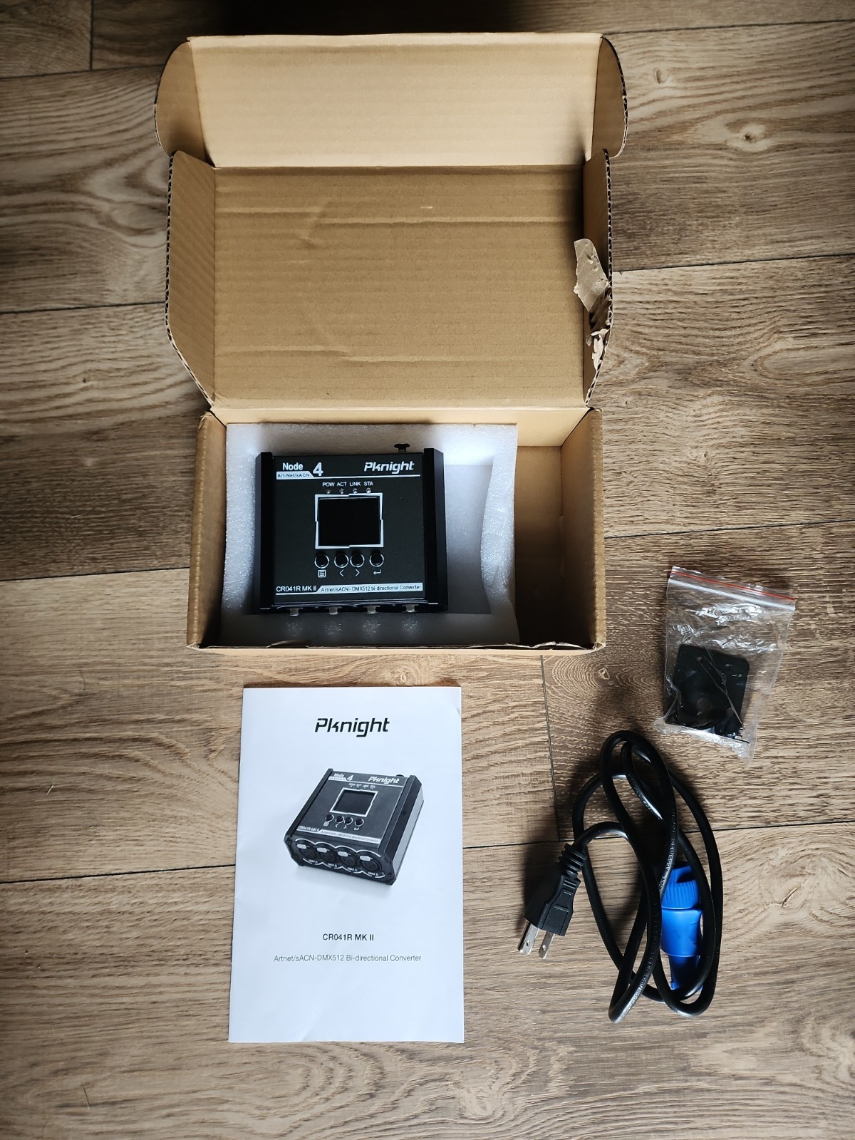 Pknight 4-Port Bi-Directional Art-Net/sACN to DMX512 Converter, a Compact Node