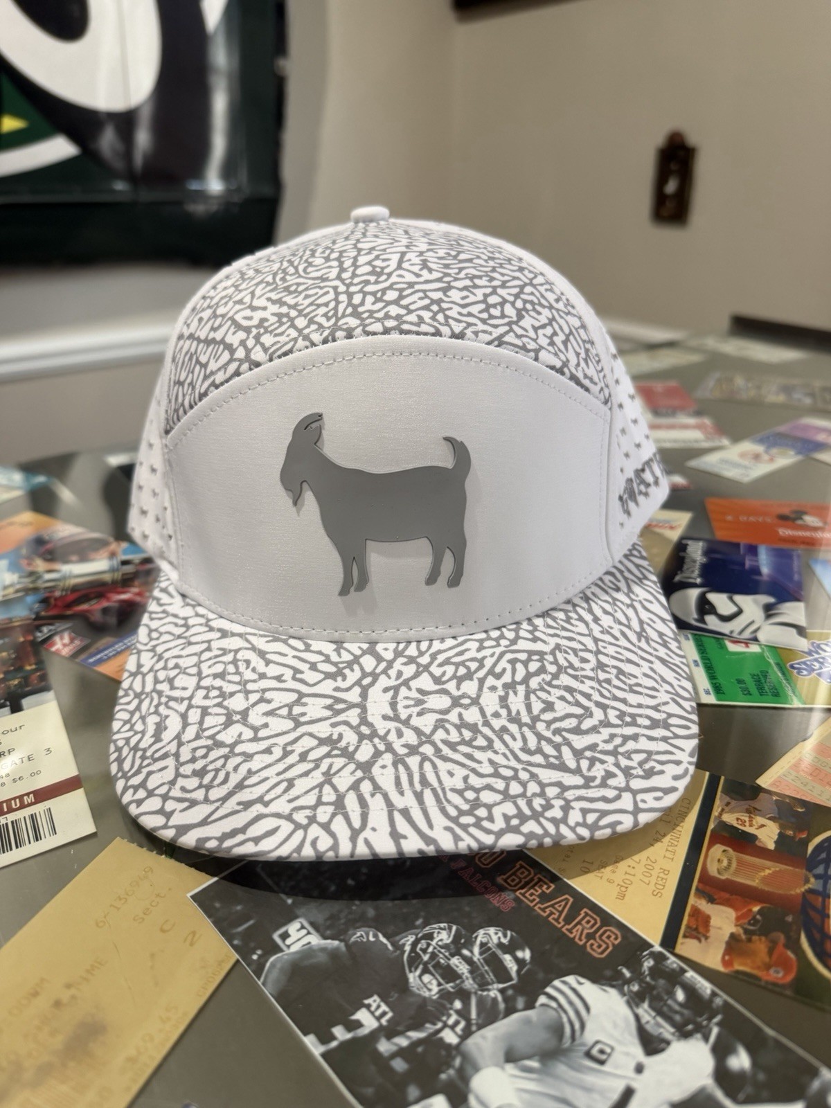 Goated Golf Snap Back Hat Gray