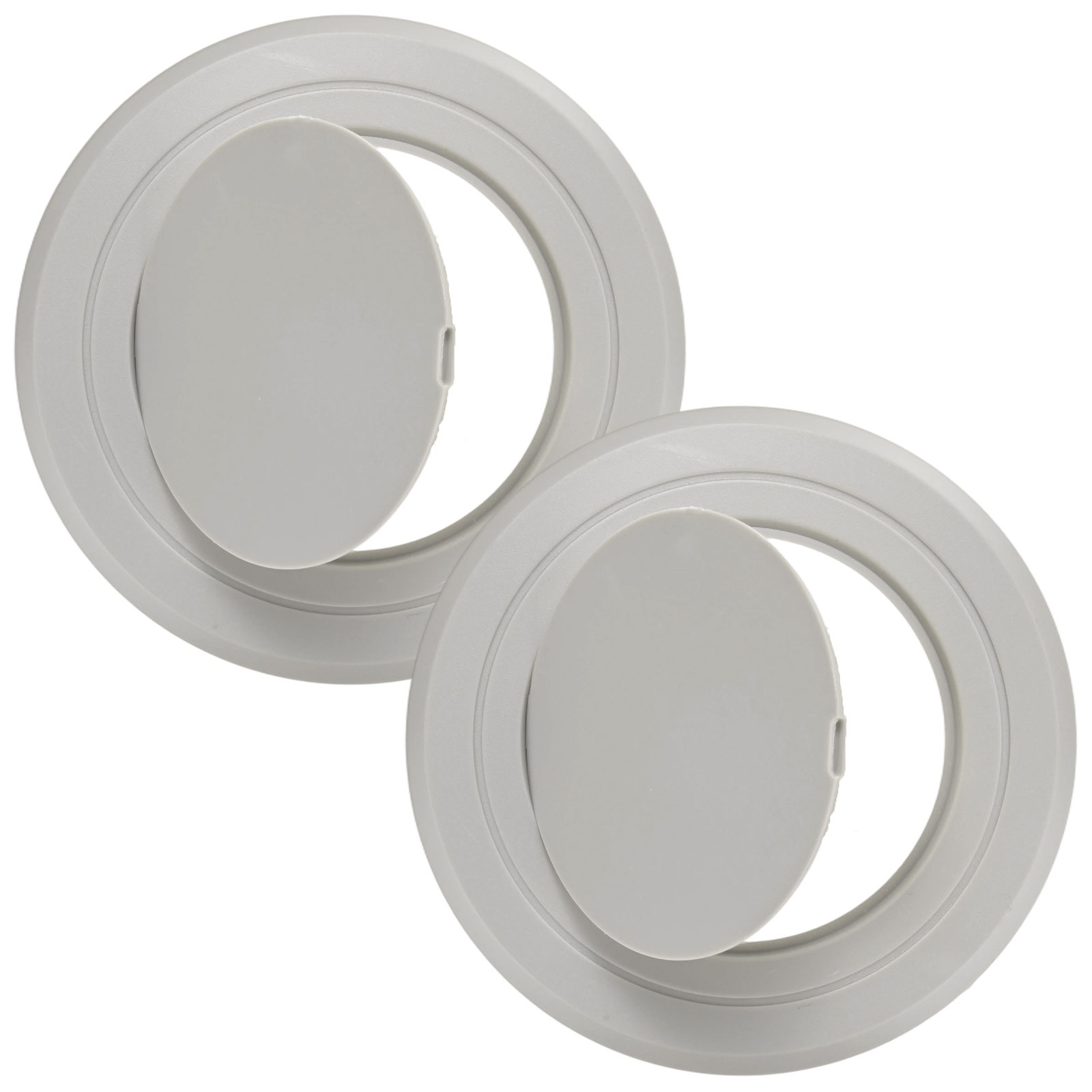 2-Pack Access Panel for Drywall, 3x3 Inch Round Plastic Removable [Gray]
