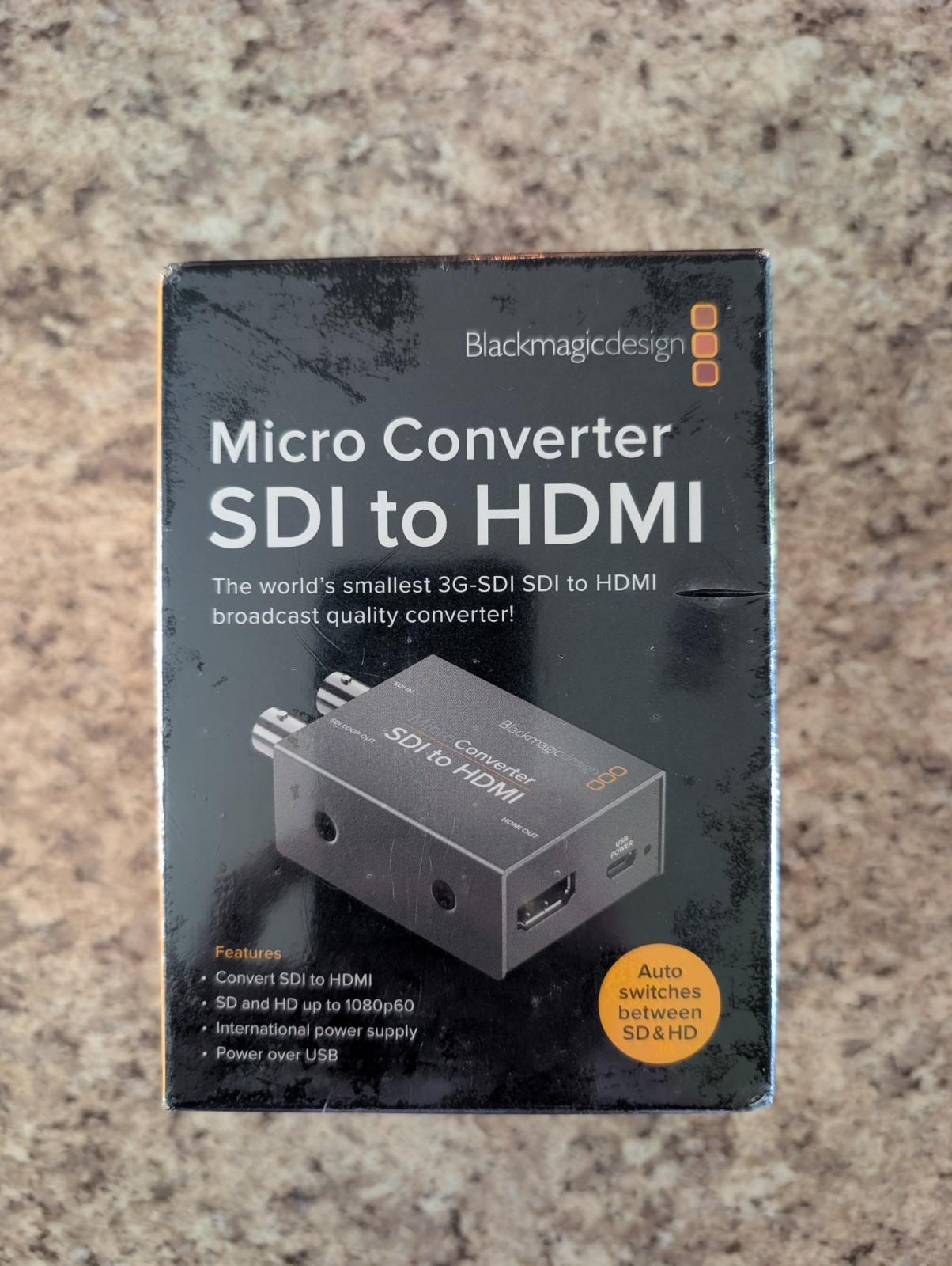 Blackmagic Design Micro Converter HDMI to SDI 3G with Power Supply Brand New
