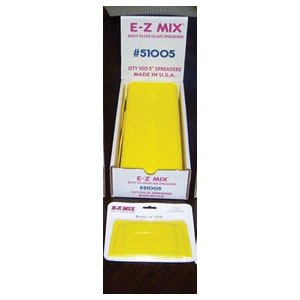 E-Z MIX Plastic Filler/ Glaze Spreaders, 5" Body Filler/glaze Spreaders 51005
