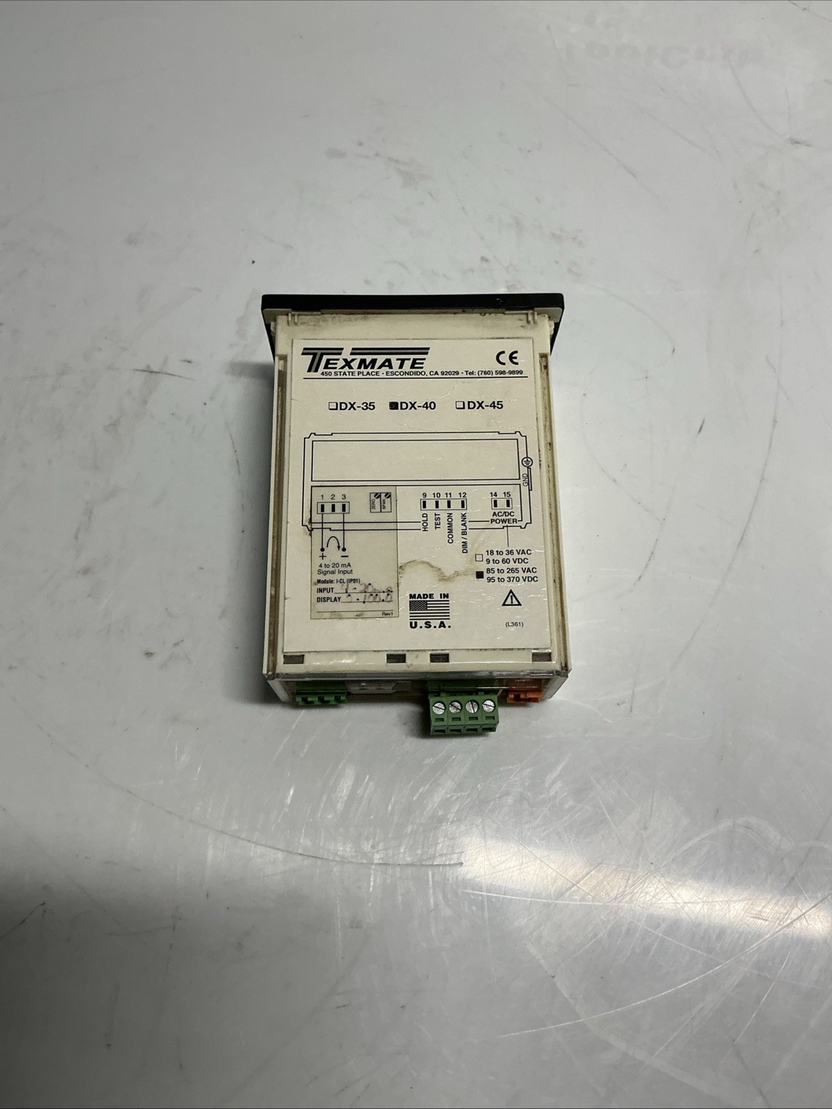 Texmate DX-40 Power PS1 Input Module IPO1 H-429