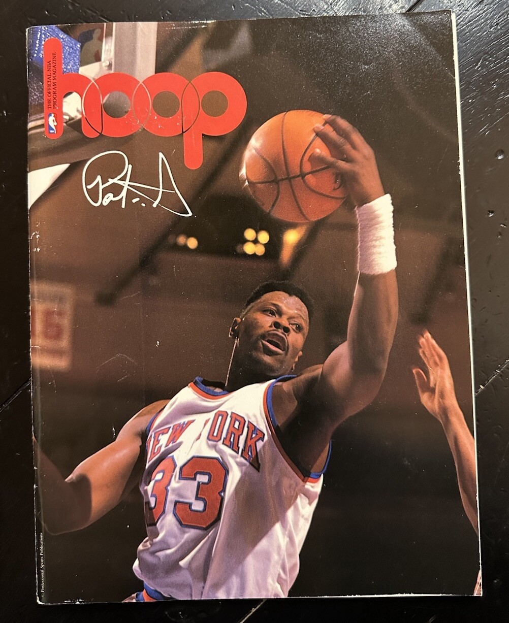 1993-94 New Jersey Nets HOME Basketball Program Unscored - Patrick Ewing cover