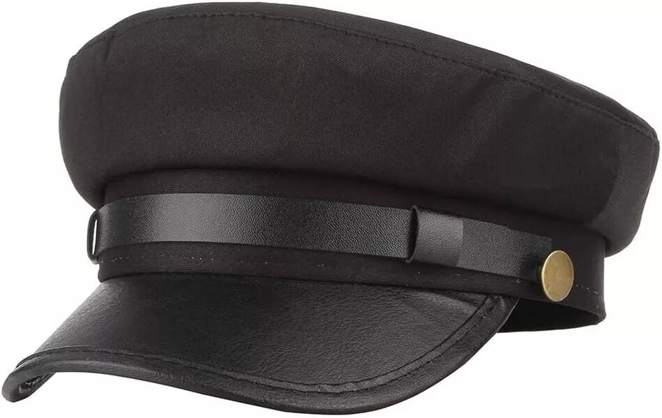 Chauffeur Hat for Men Women Classic Vintage Newsboy Cap Costume Hats Black