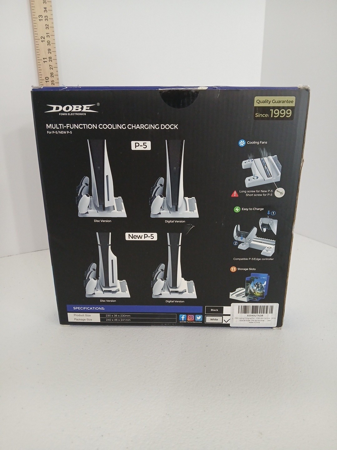 DOBE Multi-Function Cooling Charging Dock for PS5