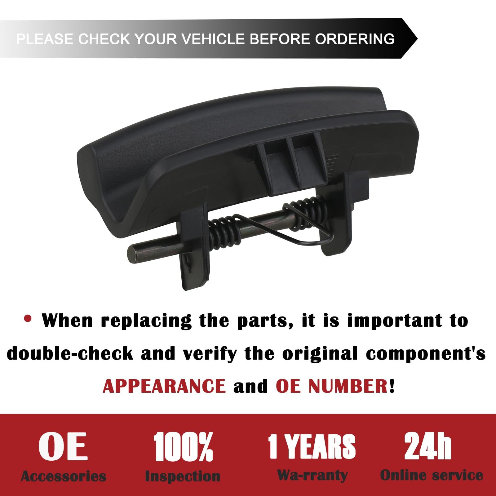 TQPONLY Floor Center Console Upper Latch Handle Compatible with