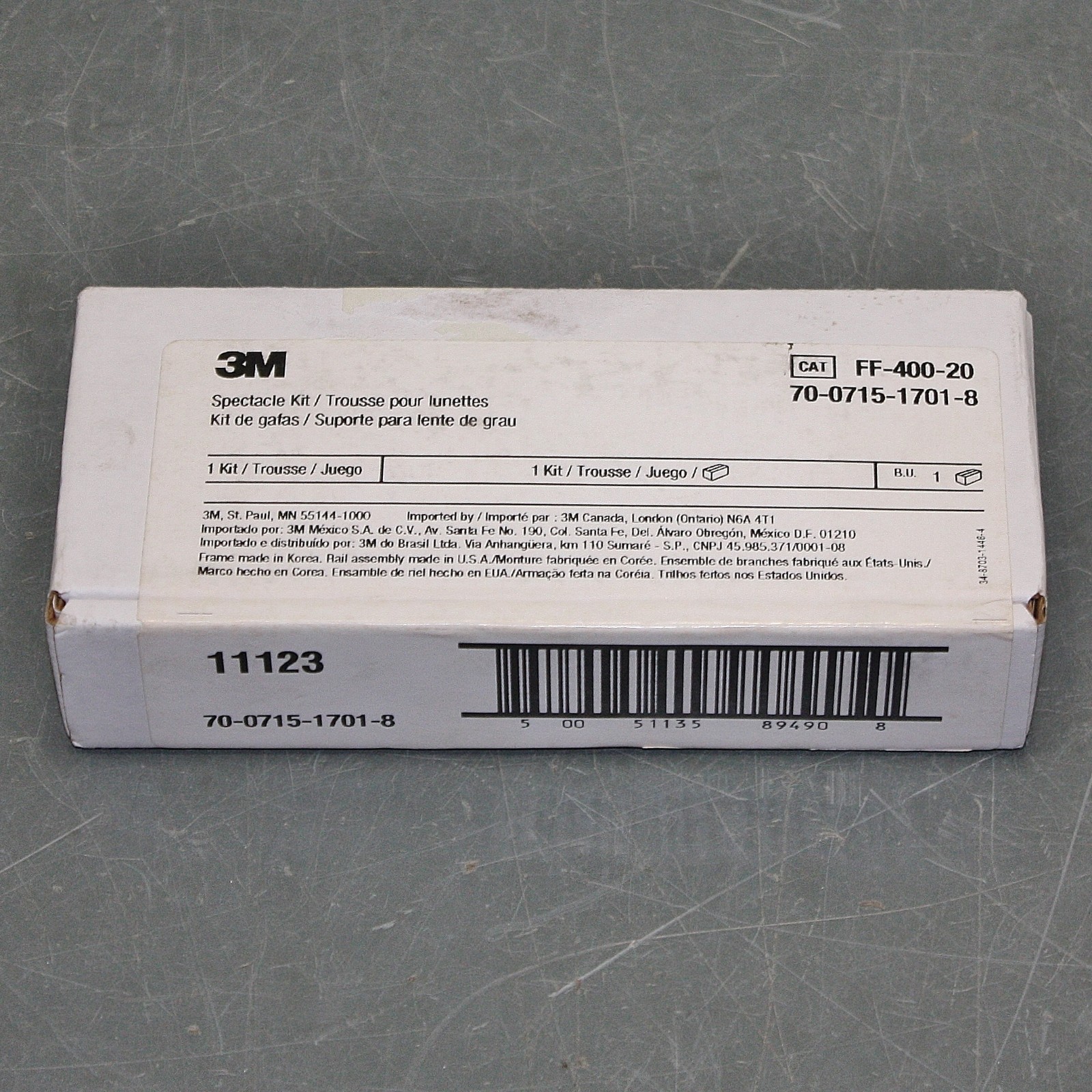 3M Spectacle Kit FF-400-20, 70-0715-1701-8, for Full Facepiece Respirators