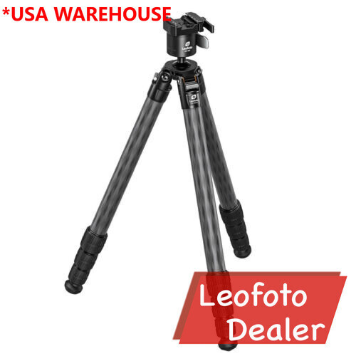 Leofoto SA-324CX+MG-40X Arca & Picatinny Clamp Outdoors Tripod with Ball Head