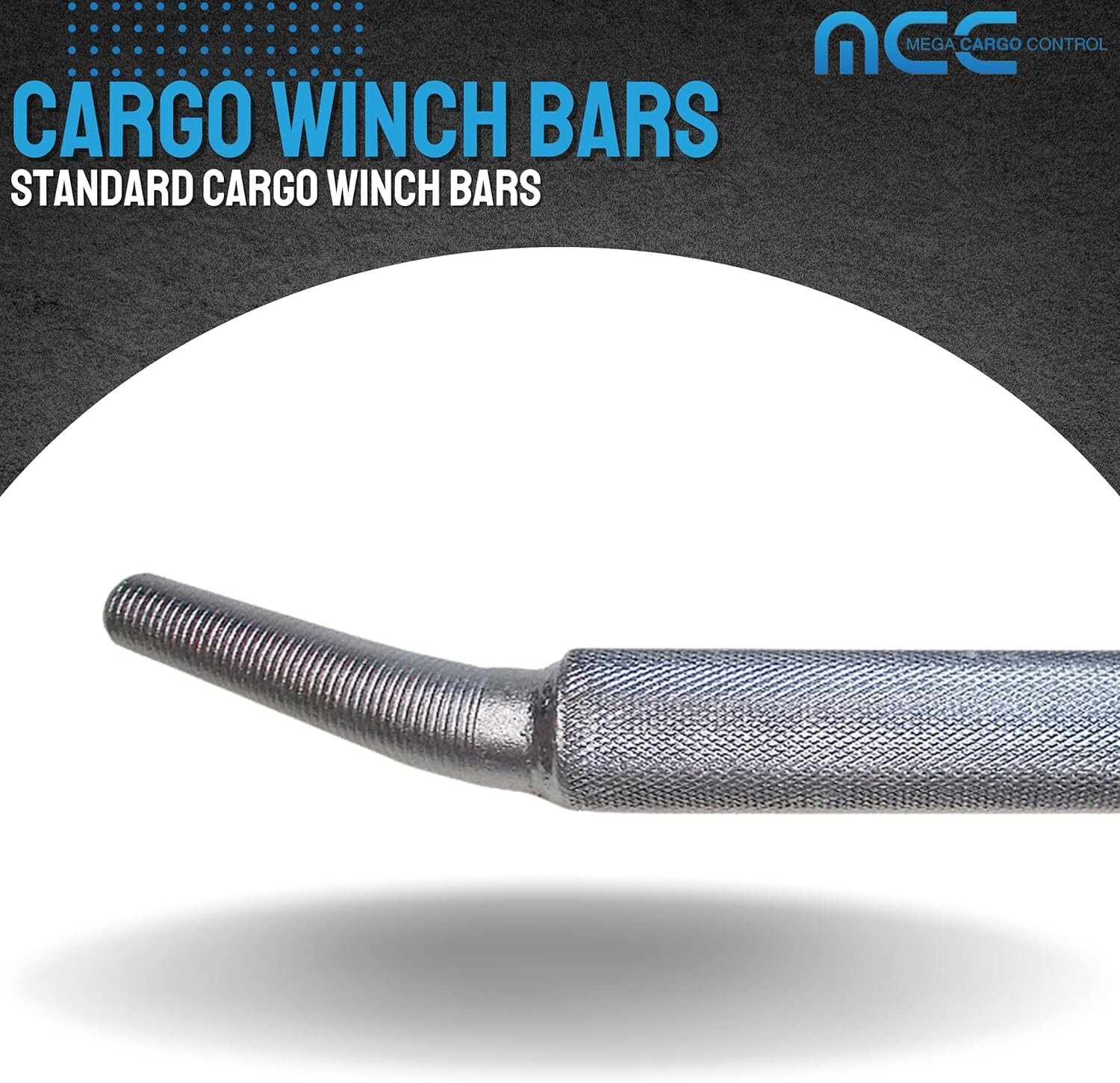 4 Pack 35" Carbon-Steel Chrome Standard Winch Bar for Winches on Flatbed Trailer