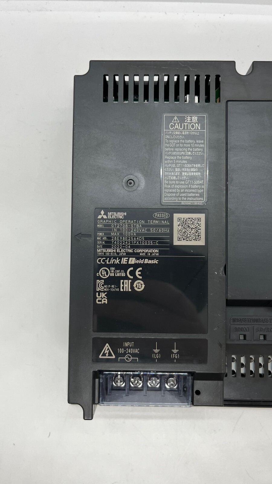 MITSUBISHI GT2708-STBA Touch Screen Display Panel HMI 8.4''