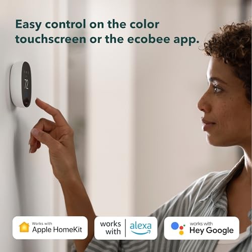 ecobee - Energy Star Certified programmable Wi-Fi Smart Thermostat Essential