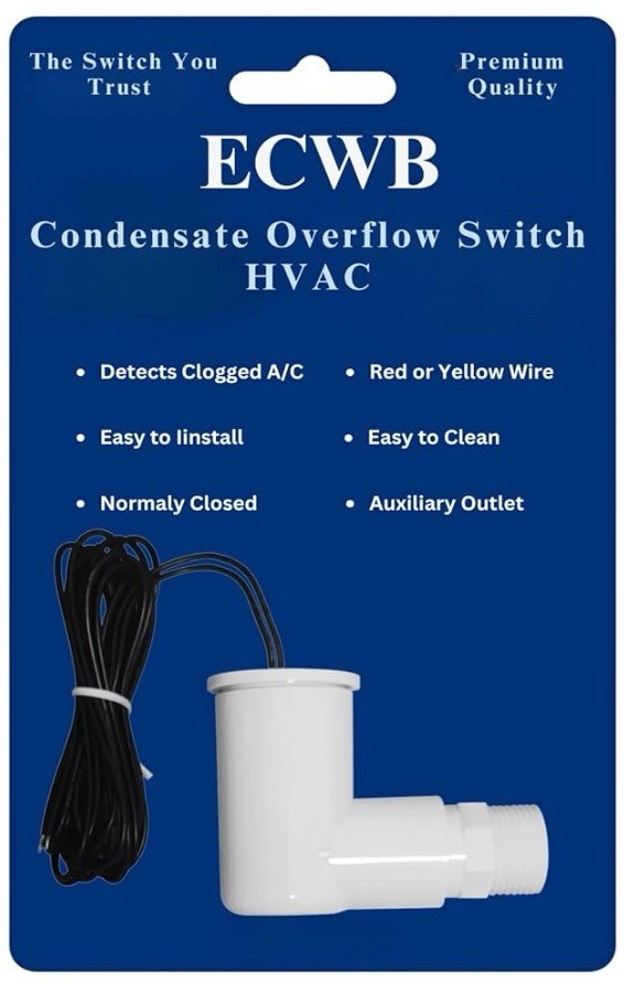 SS2 Style Condensate Overflow Safety Switch 3/4 PVC Float Switch 10 PACK HVAC