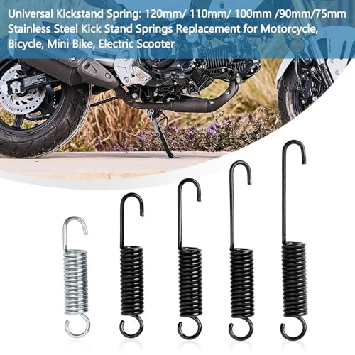 5Pcs Motorcycle Side Stand Spring in Heavy Spring Steel Material,Overall