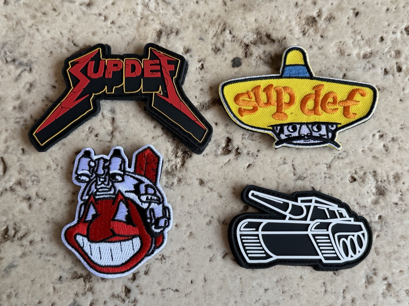 Superior Defense 4 Patch Set SupDef Suptallica Noveske El SupDef Chief Wahoo