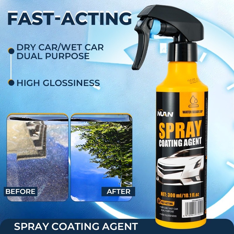 2Pack 300ML Set Nuan Car Coating Spray Coating Protection Quick Car Wax Polish