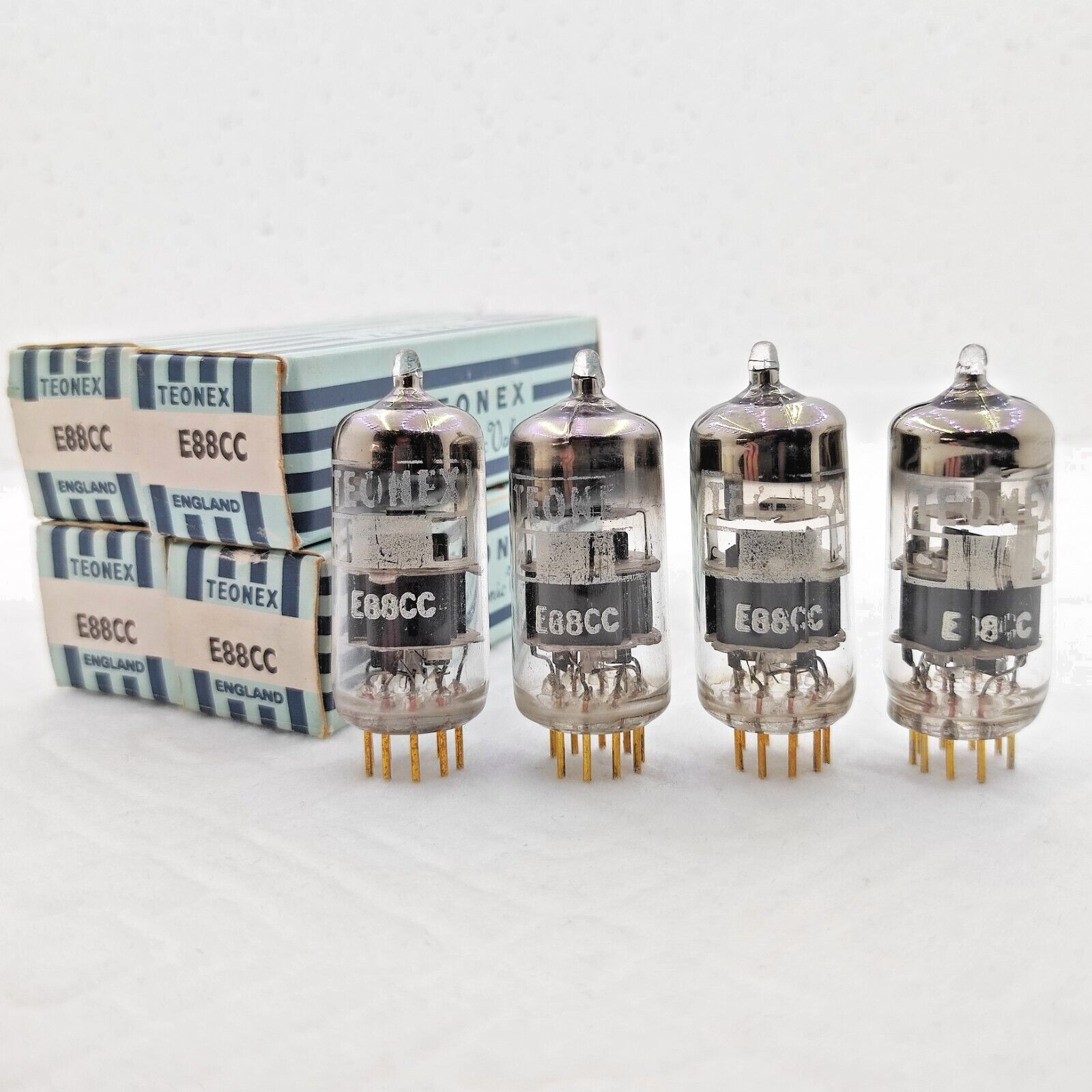 Teonex E88CC CCa 6922, strong matched pair, Philips factory, NOS NIB