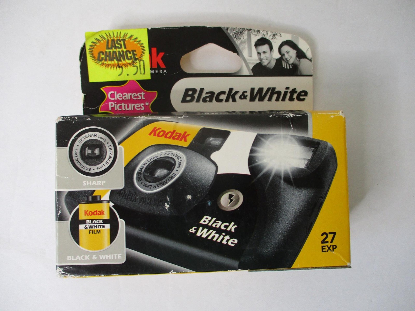 Kodak; Black & White One Time Use Camera 27 Exposures; Ekanar Lens; EXP 12/2007