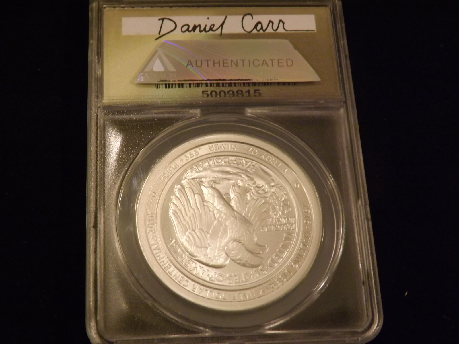 2016 50 C Walking Centennial Dann Carr Token ANACS MS 70