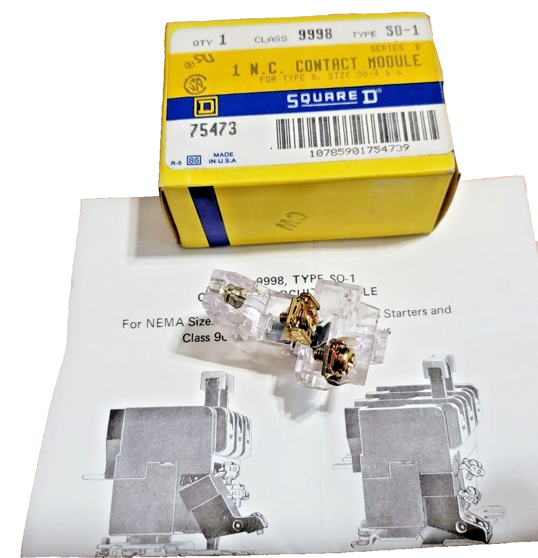 Square D 9998S0-1, 9998S-01 Contact Kit