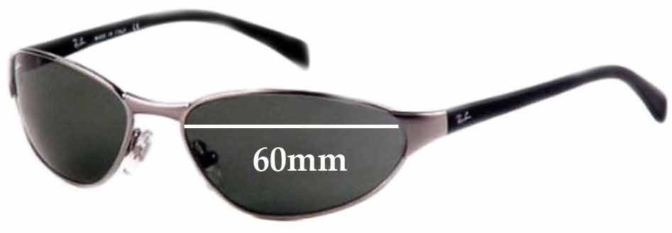 SFx Replacement Sunglass Lenses fits Ray-Ban B&L W2968 - 60mm Wide
