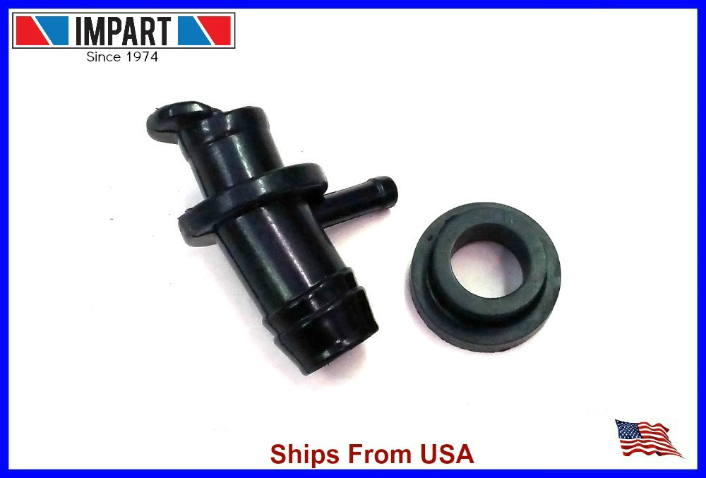 SAAB 9-3 9-5 2.3L 4cyl PCV Valve Hose Nipple With Grommet 55 560 443, 95 49 593