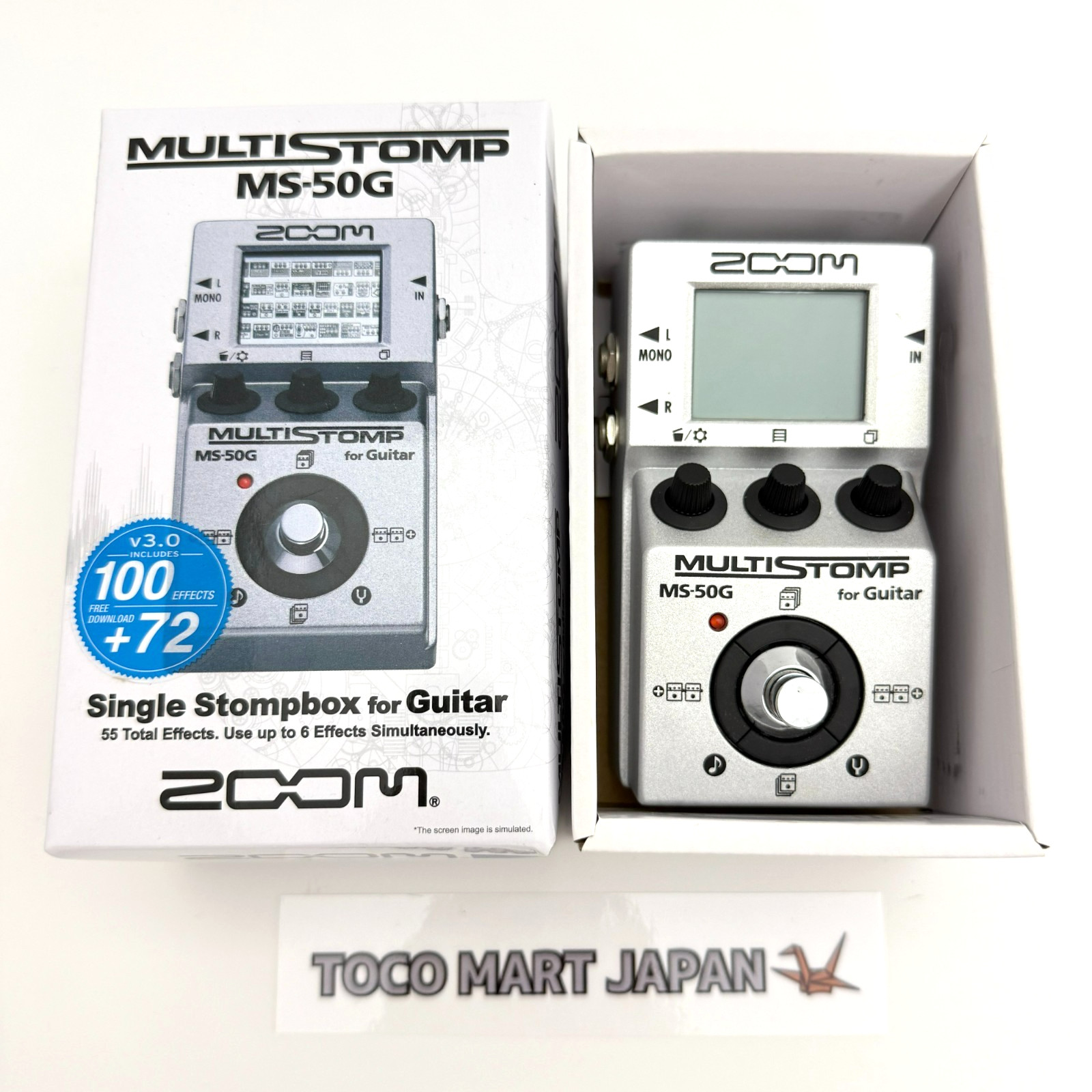 ZOOM MS-50G MULTISTOMP  Effect Pedal With box Fast ship from japan Used #0200