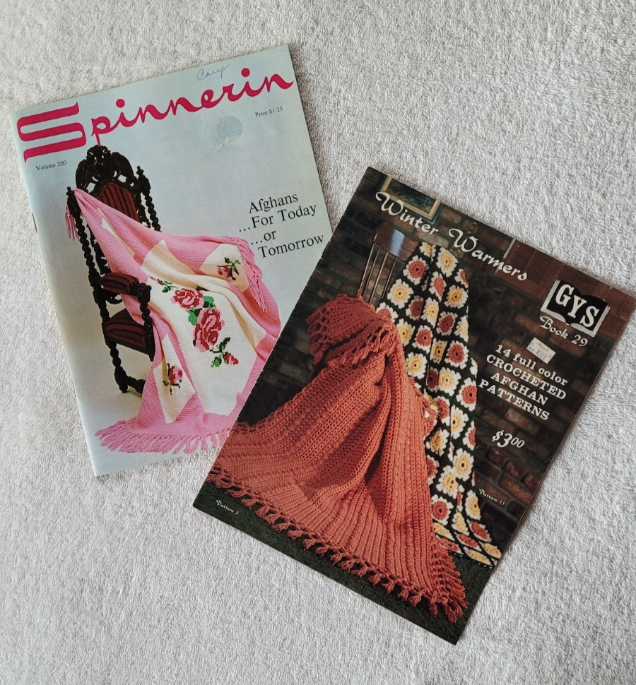 Spinnerin and Winter Warmers Crochet Pattern Books with 38 Patterns total
