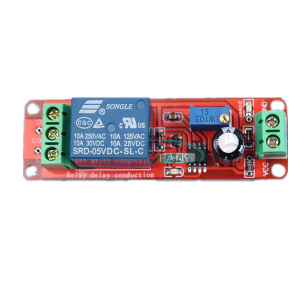 DC 5V Delay relay shield NE555 Timer Switch Adjustable Module 0~10S