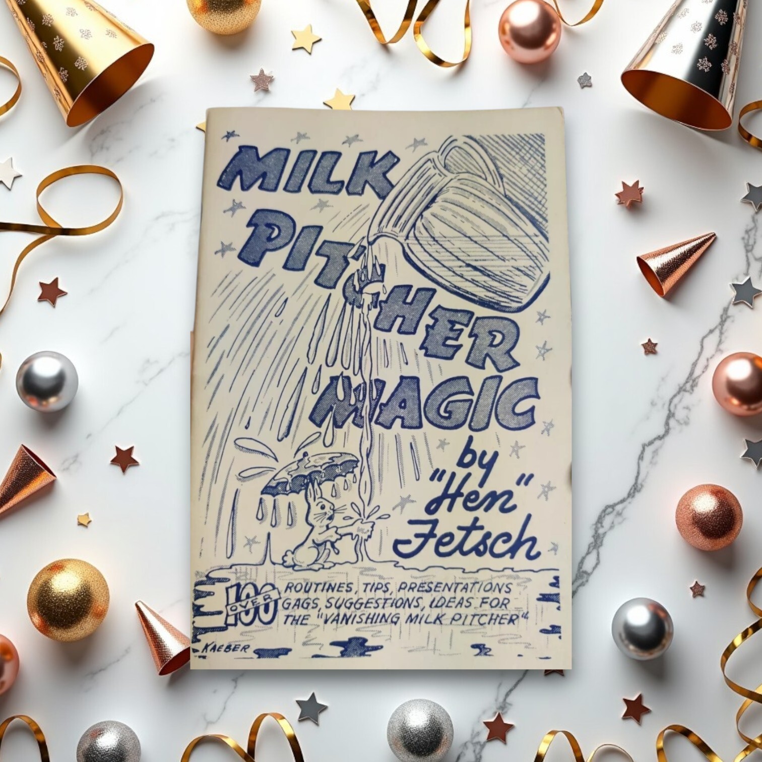 MILK PITCHER Magic Tricks by Hen Fetsch Vintage Book 1962 D Robbins Paperback