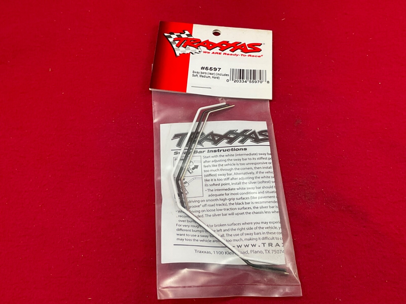 Traxxas 5597 REAR  SWAY BARS (3) JATO 2.5 + 3.3 tra5597 new