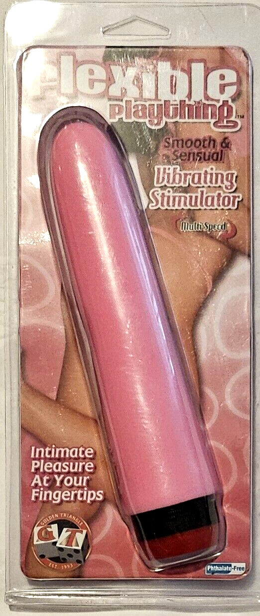 Golden Triangle Pink Flexible Plaything Vibrator- Retail Tag $36.95