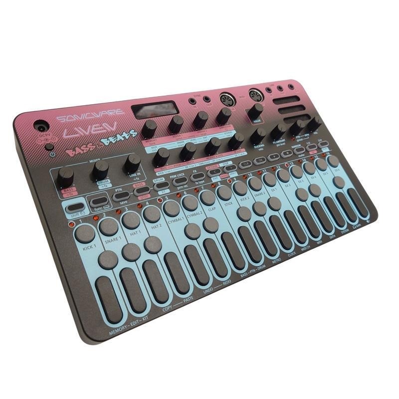SONICWARE LIVEN BASS&BEATS Groove Box Wavetable Bass Synth Drum Machine Tested