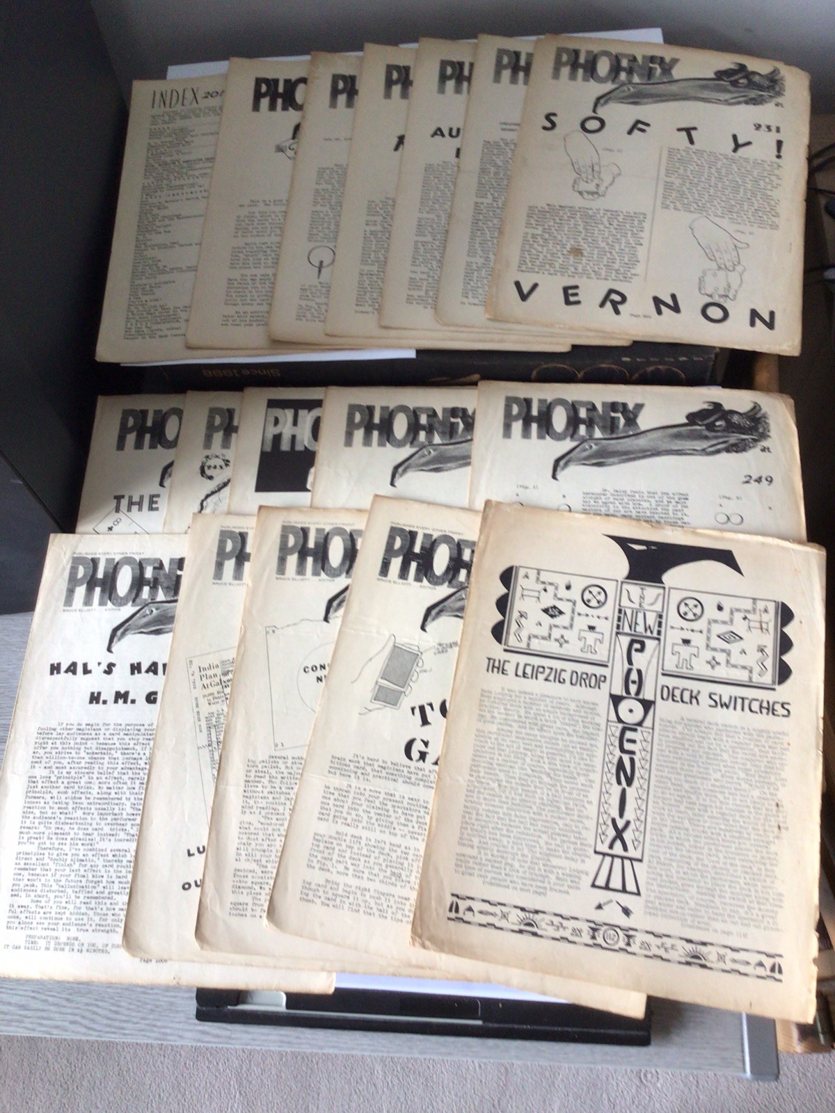 The Phoenix American Magic Newsletter - 16 Issues + Index c. 1950/1953