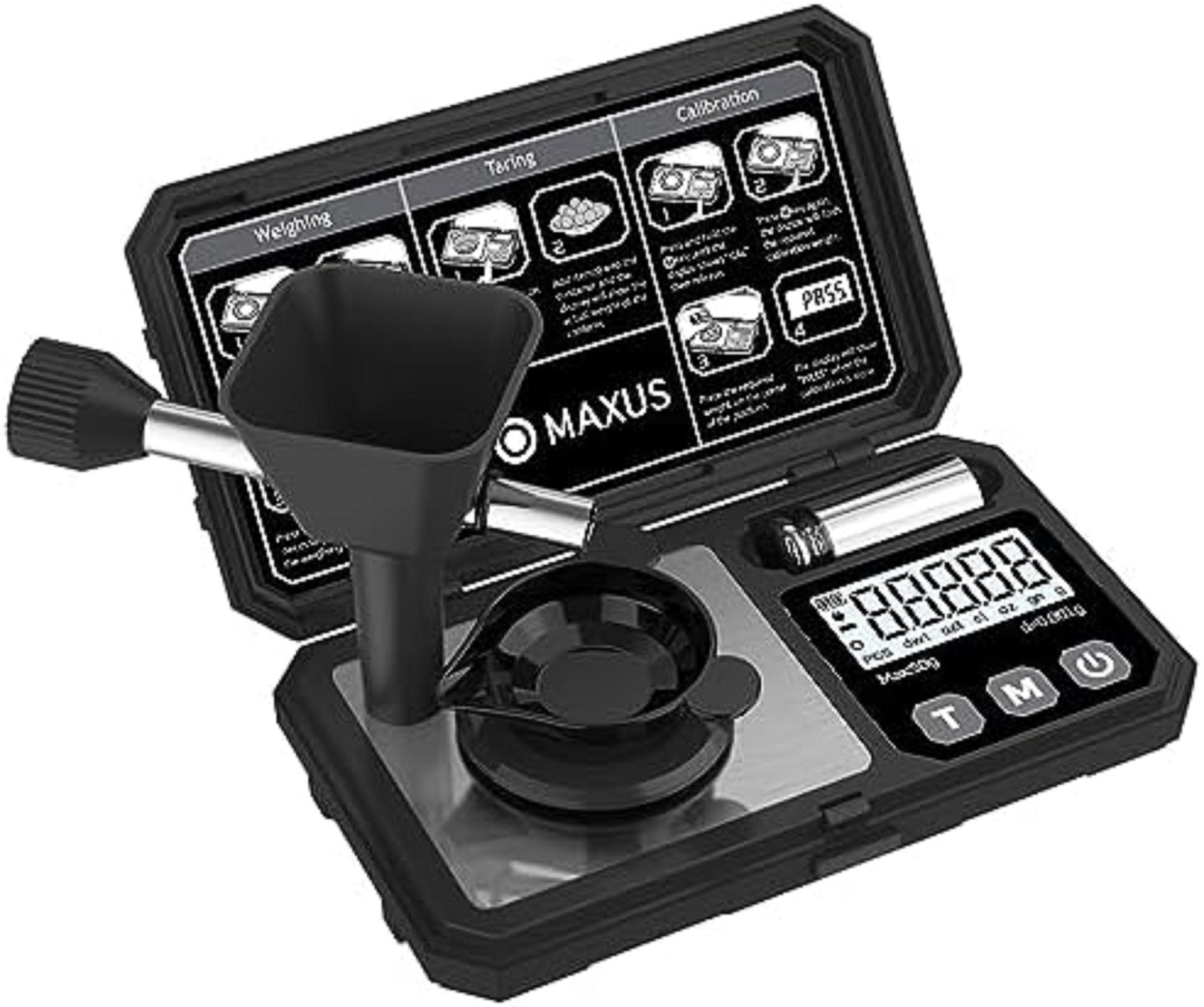 Reloading Scale 50g/0.001g with Powder Trickler, Powder Scale with 3 Backligh...